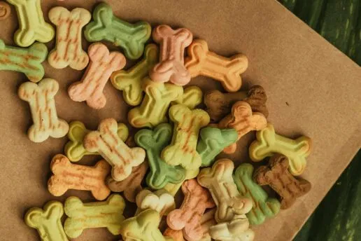 flavourings are used in dog biscuits